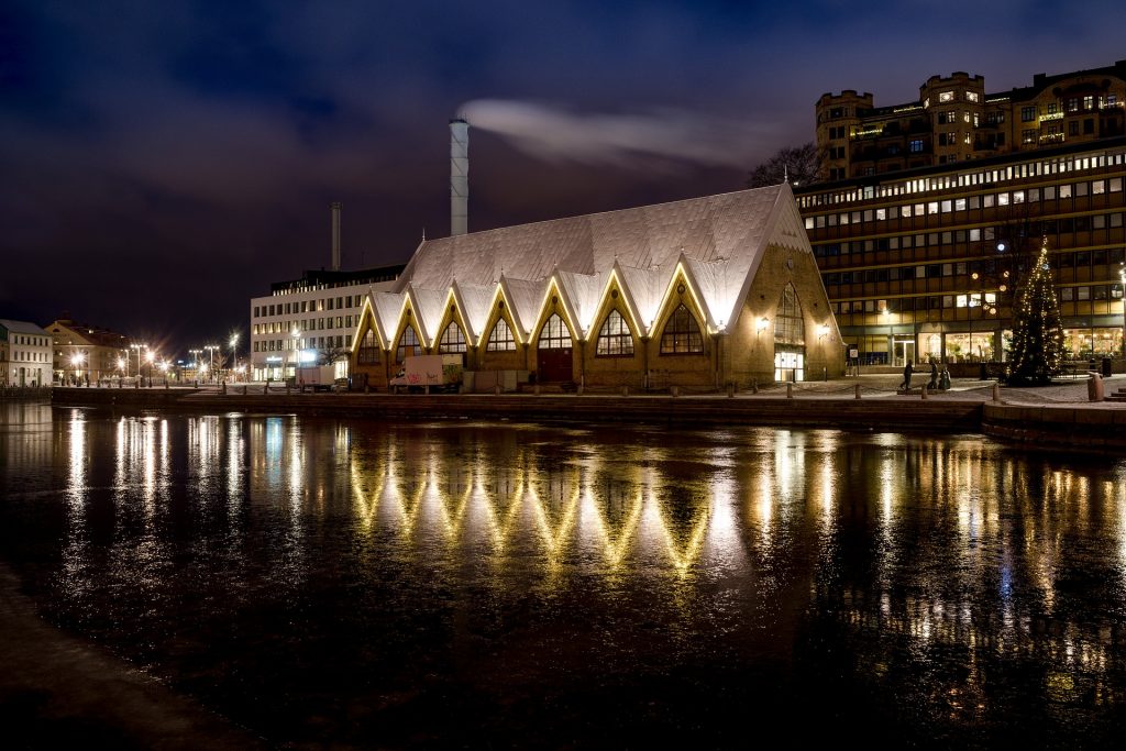 Gothenburg waterfront market
